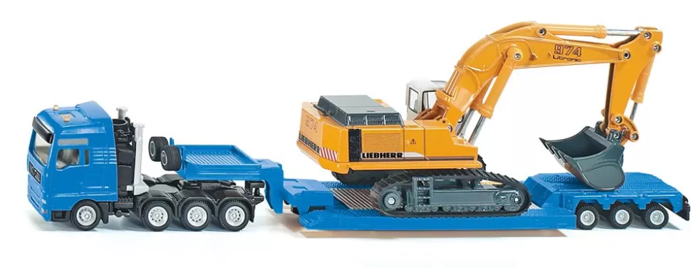 Siku Schwertransporter mit Tiefbettauflieger Flash Sale